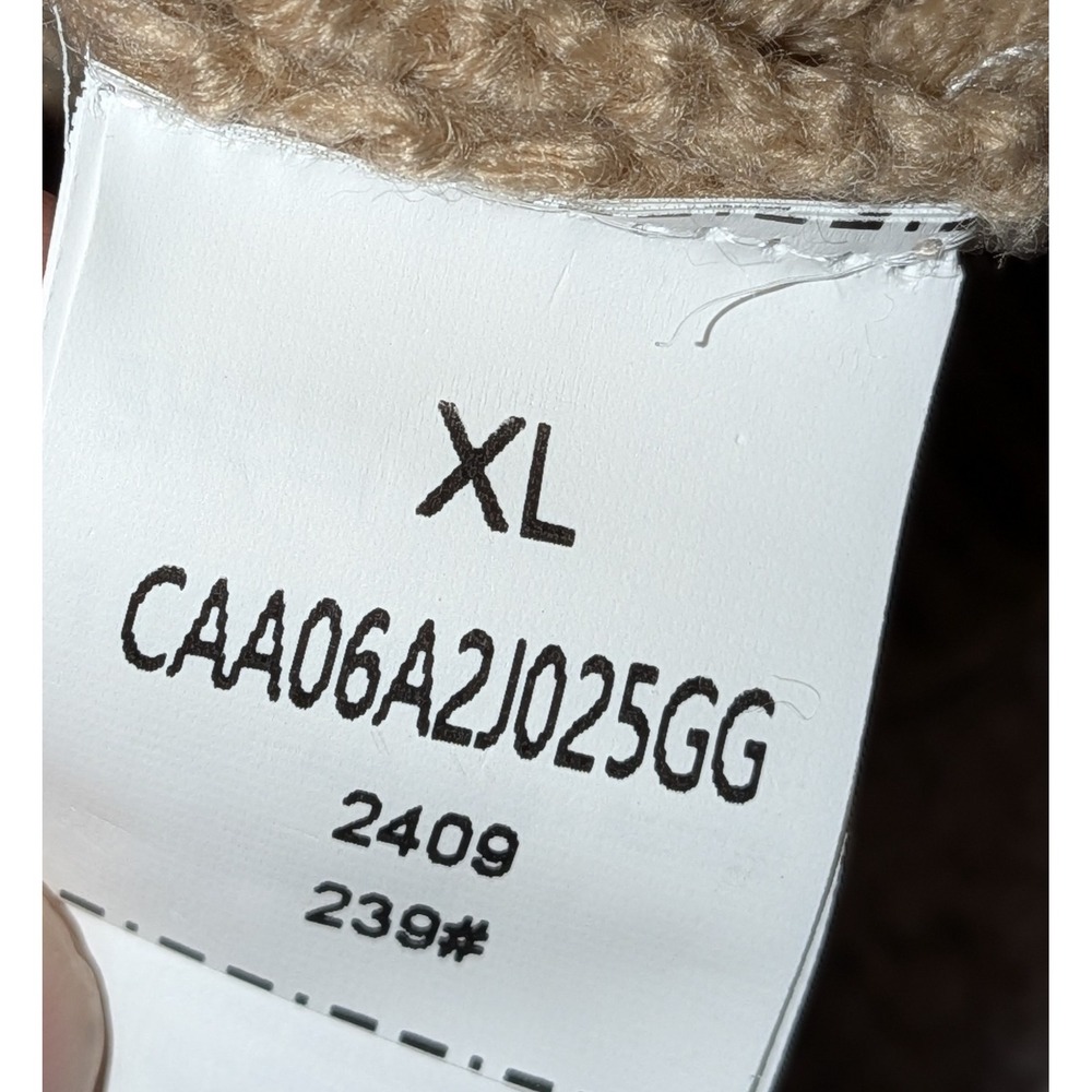 Cupshe Tan‎ Knit Sweater XL Long Sleeve Diamond Cutout Crew Neck Pullover NWT - Picture 6 of 11